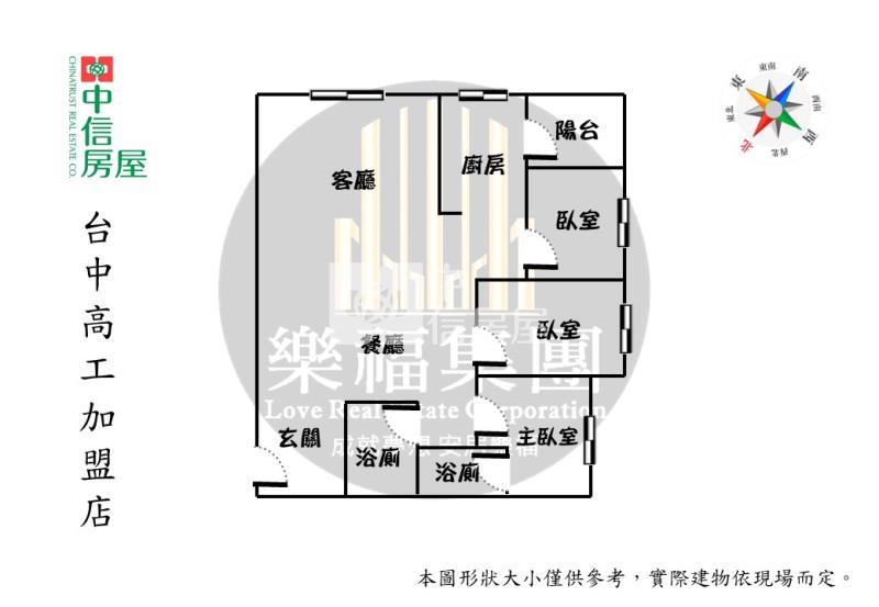 鄉林凱撒社區最便宜三房休旅車位房屋室內格局與周邊環境