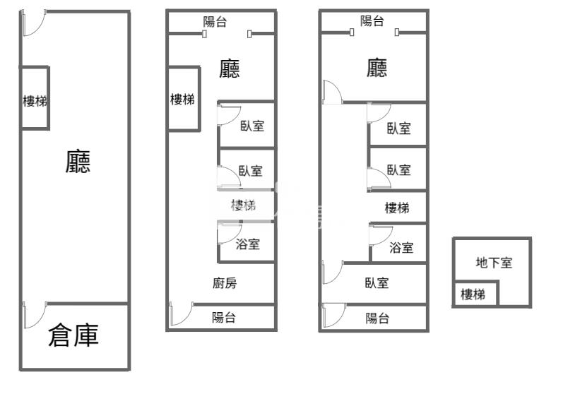 正普義路黃金透店房屋室內格局與周邊環境