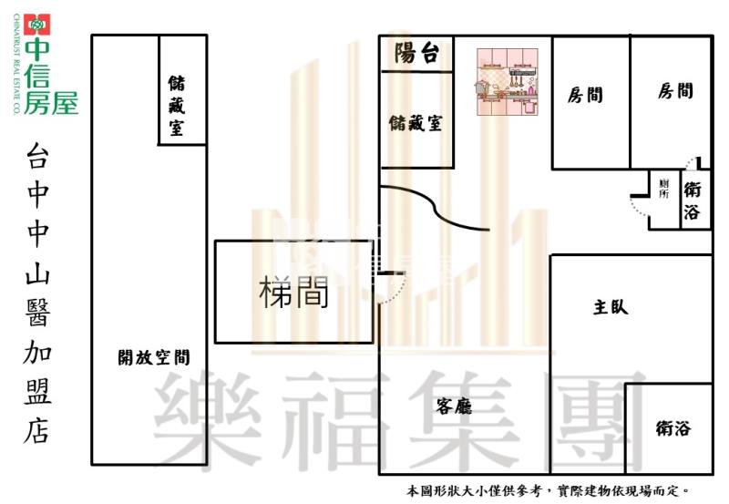 公益商圈大空間雙拼戶五房美屋房屋室內格局與周邊環境