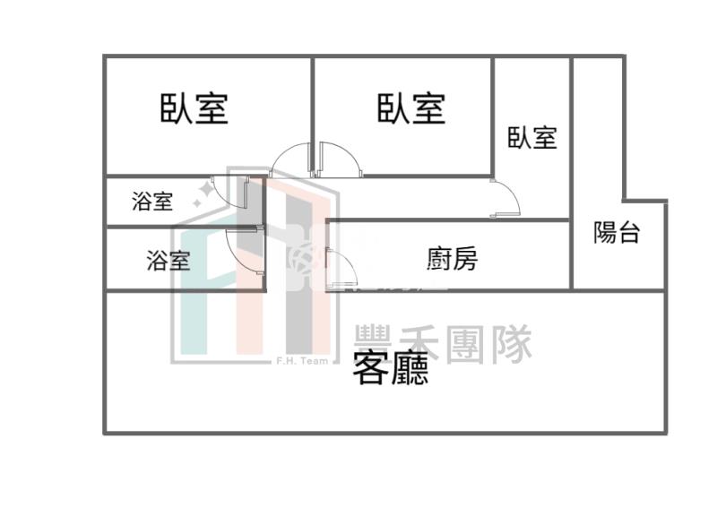 【豐禾】近楊梅交流道美三房房屋室內格局與周邊環境