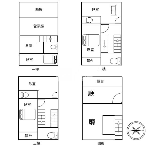 ㊣五期公益路旁透天店面房屋室內格局與周邊環境