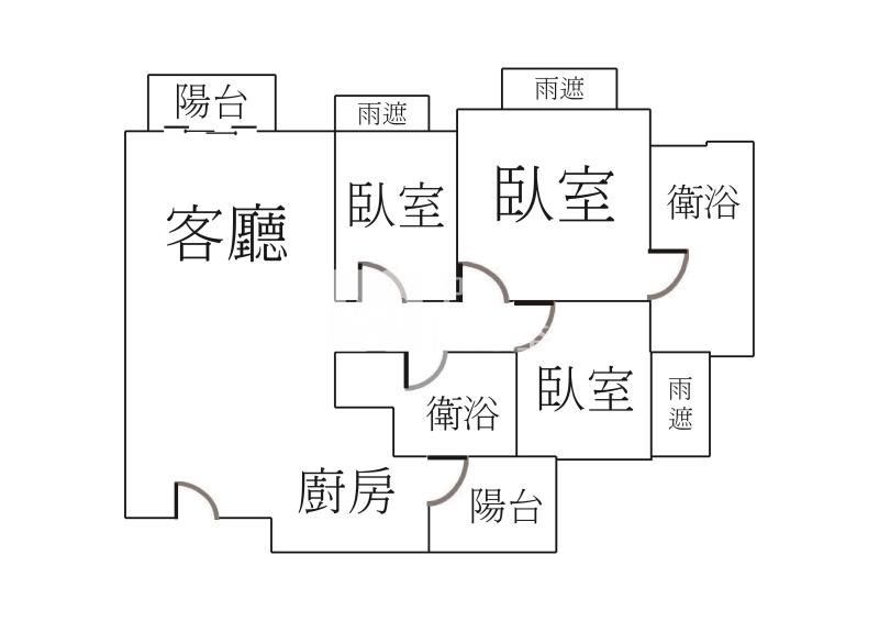 大里森自在三房休旅車位房屋室內格局與周邊環境