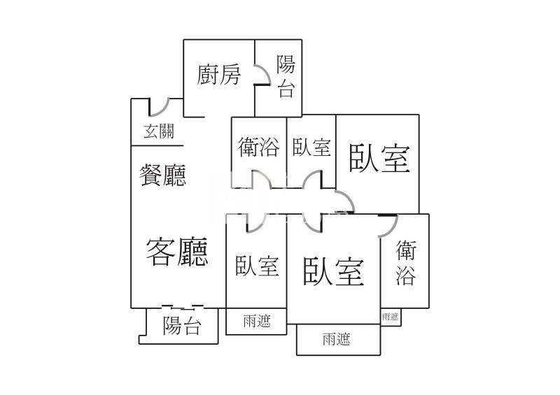 大里森自在四房平車房屋室內格局與周邊環境