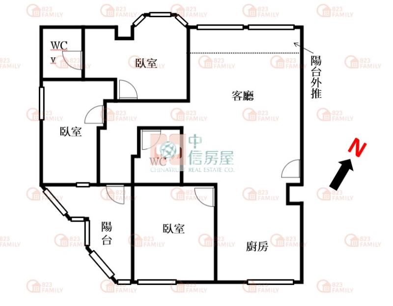 南區興大國圖美裝三房車位房屋室內格局與周邊環境