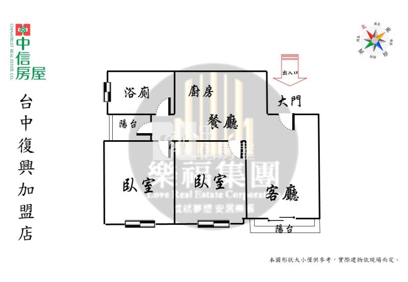 中國醫BOT璞臻無敵視野2房平車裝潢戶房屋室內格局與周邊環境