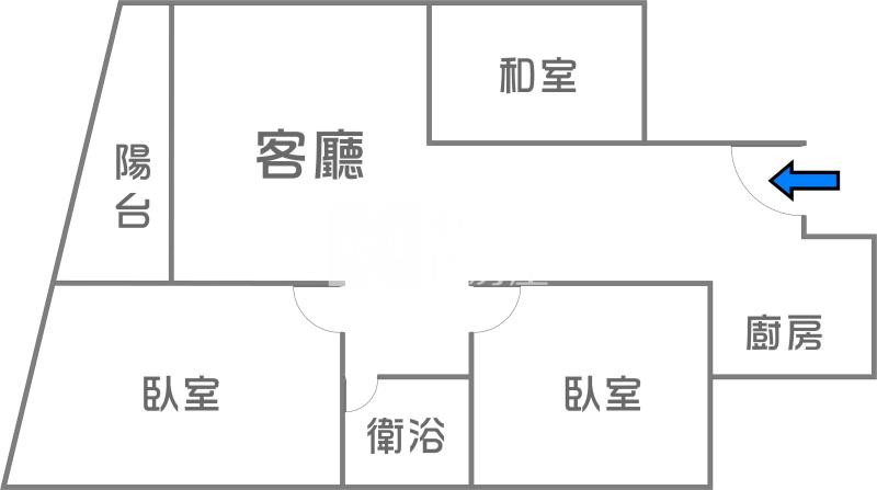 幸福川愛河旁低總價採光二樓房屋室內格局與周邊環境