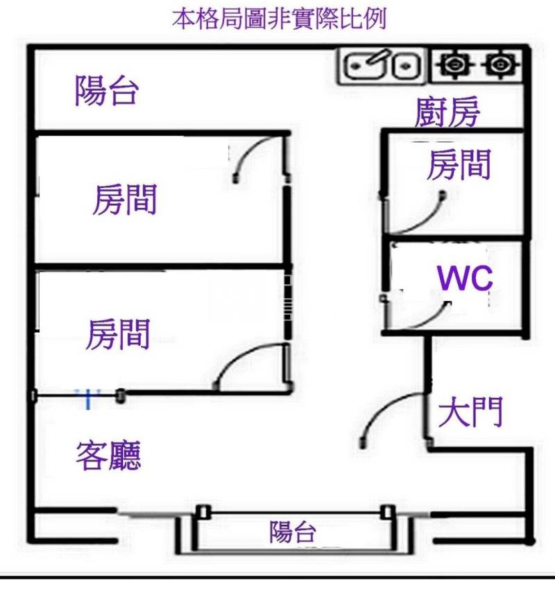 【新世紀】桃園區愛國街三房公寓房屋室內格局與周邊環境