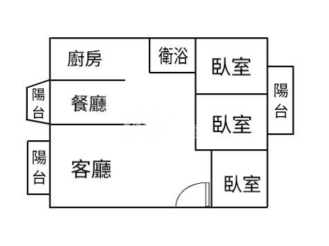嘉義大學旁美三房房屋室內格局與周邊環境