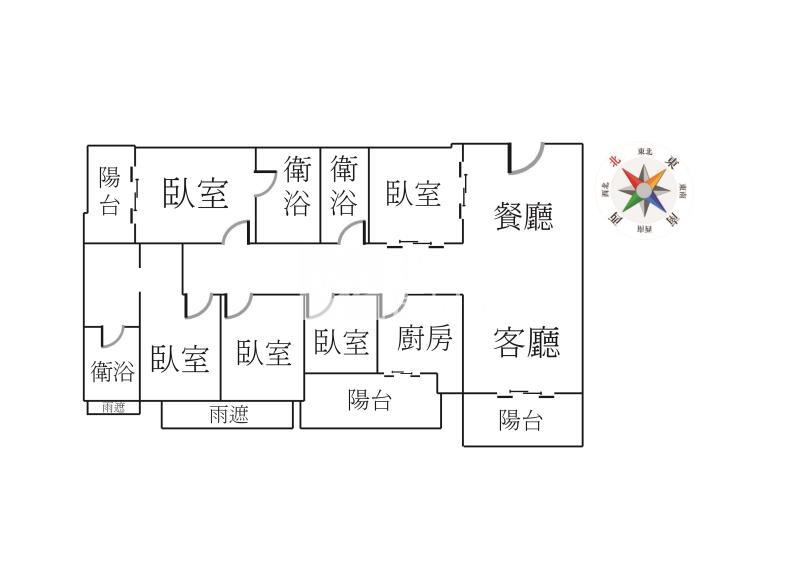 由鉅大謙5房3平車房屋室內格局與周邊環境