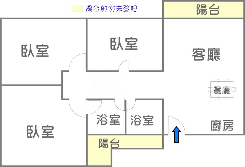 R5福誠高中整修三房公寓房屋室內格局與周邊環境