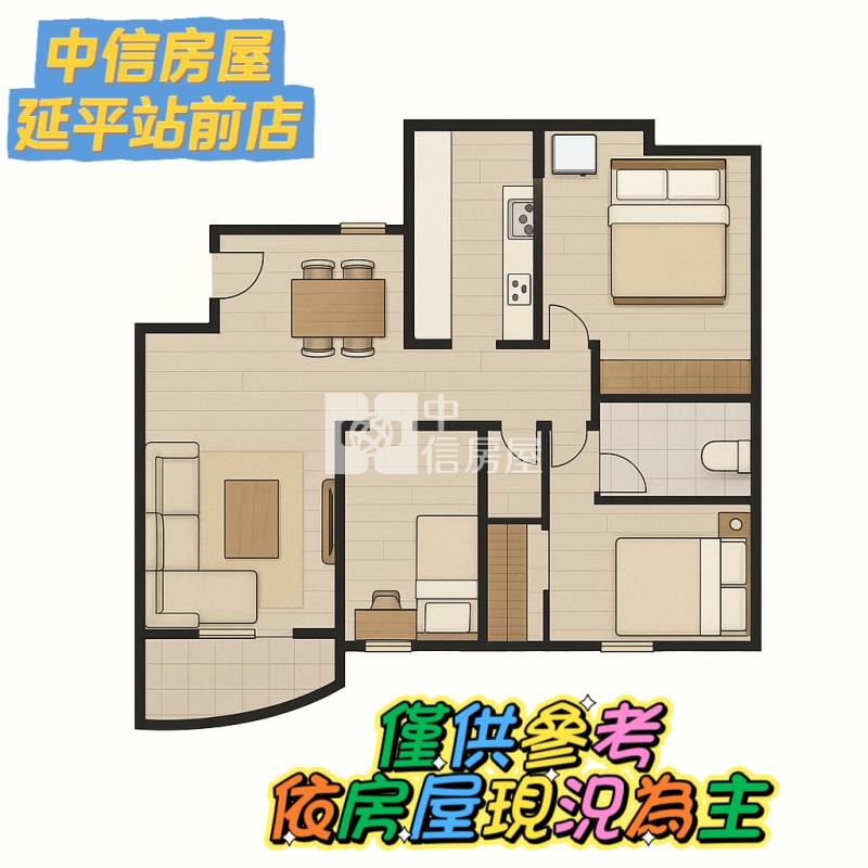 大鵬精美三房房屋室內格局與周邊環境