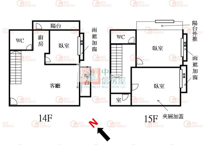 西區震後宅中港奇摩市無限視野大三房平車房屋室內格局與周邊環境