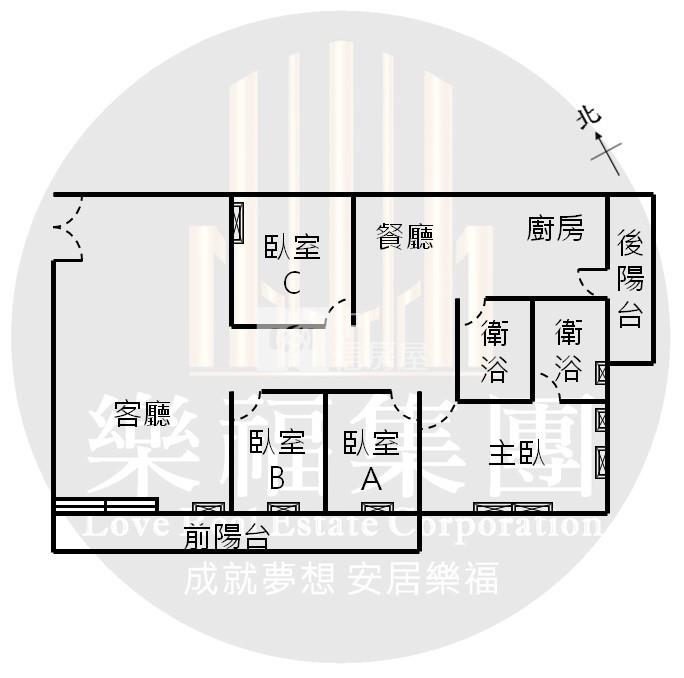 水楠經貿四房平車美廈房屋室內格局與周邊環境