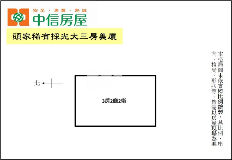 頭家稀有採光大三房美廈房屋室內格局與周邊環境