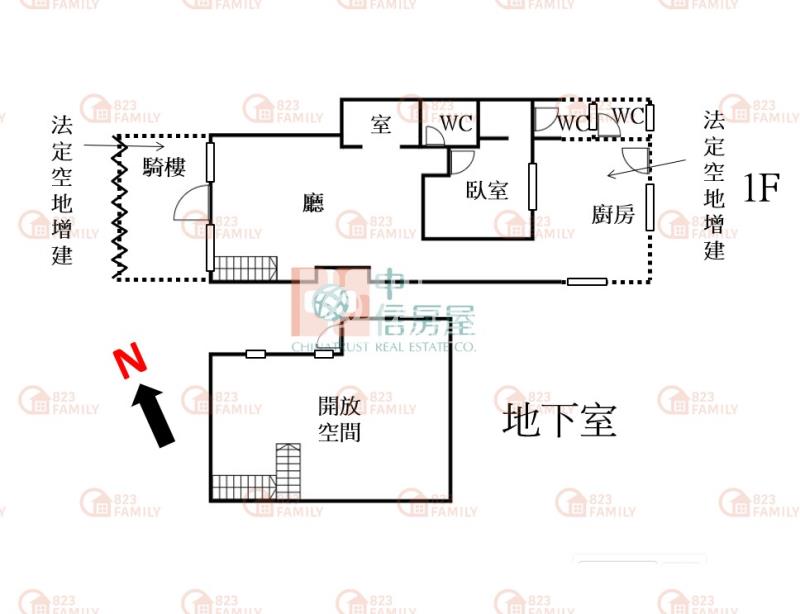 正親親戲院一樓店住房屋室內格局與周邊環境