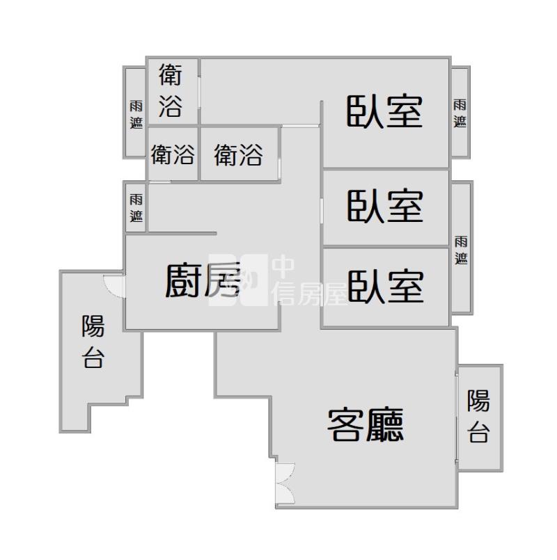 惠宇天青17B視野戶房屋室內格局與周邊環境