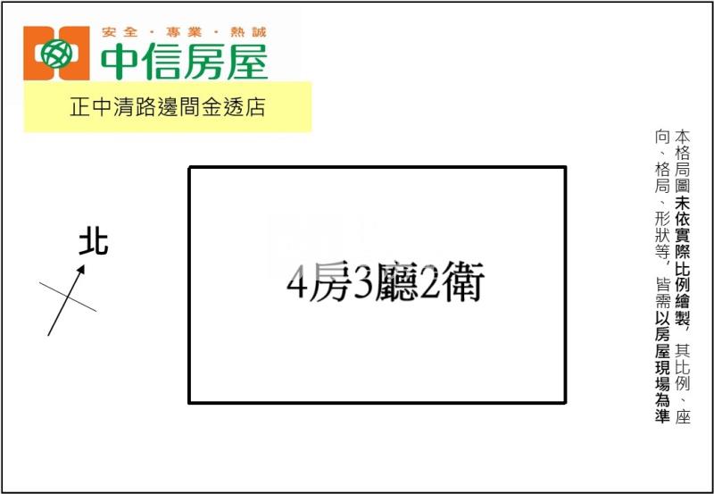 正中清路邊間金透店房屋室內格局與周邊環境