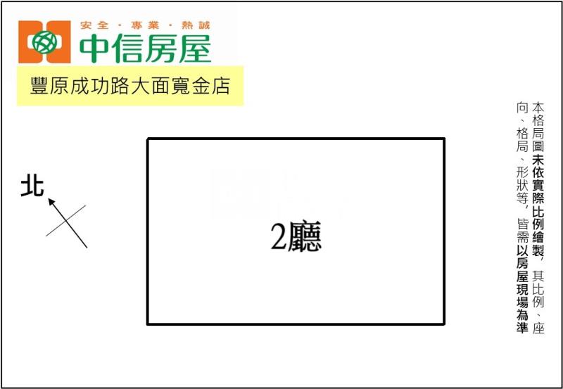 豐原成功路大面寬金店房屋室內格局與周邊環境