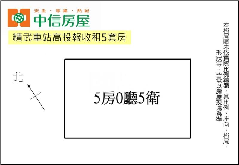 精武車站高投報收租5套房房屋室內格局與周邊環境