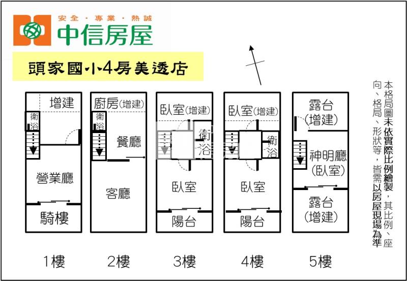 頭家國小4房美透店房屋室內格局與周邊環境