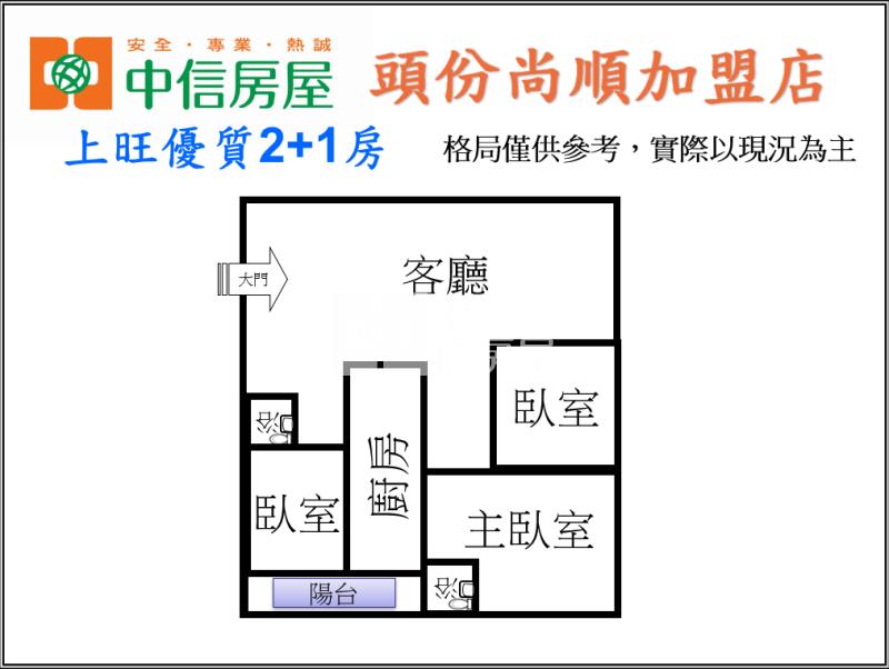 上旺優質2+1房房屋室內格局與周邊環境