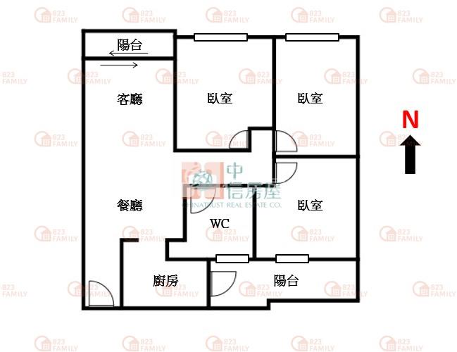 秀泰影城全新整理採光三房房屋室內格局與周邊環境