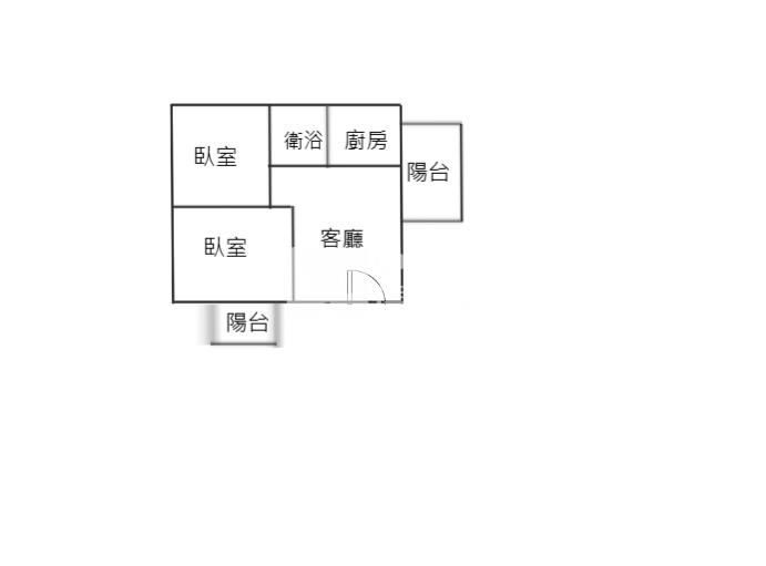 四城市區精裝美兩房車房屋室內格局與周邊環境