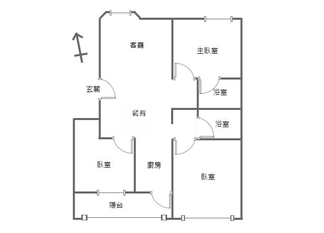 宏國甲桂林3房房屋室內格局與周邊環境