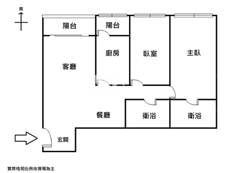 無限景觀頂樓雙衛浴大兩房車房屋室內格局與周邊環境