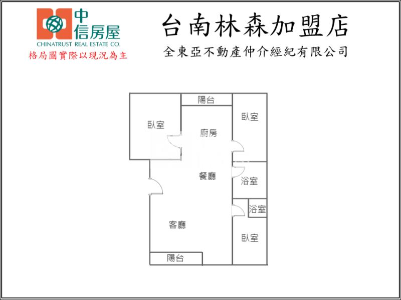 歸仁圓環輕奢精裝車寓(B)房屋室內格局與周邊環境