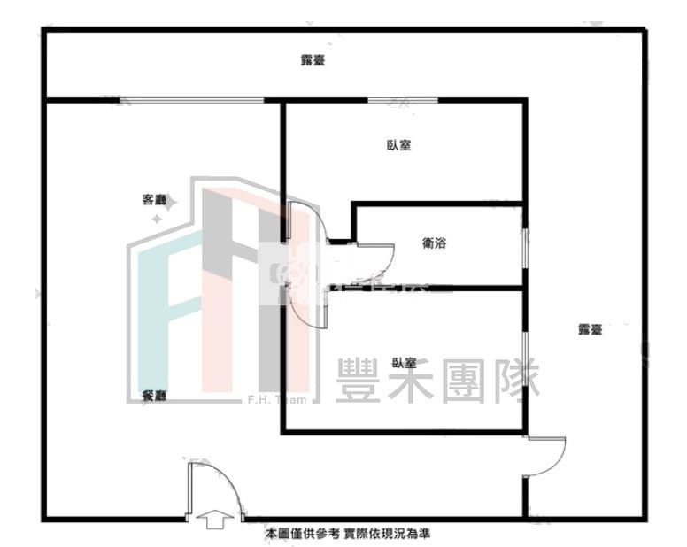 【豐禾】大清夢想家露台二房車房屋室內格局與周邊環境