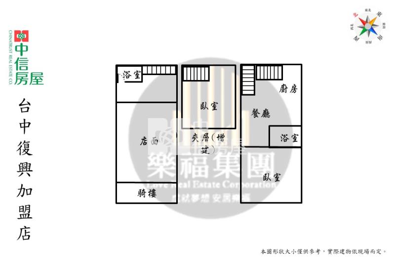 塗城商圈免整理賺錢美樓店房屋室內格局與周邊環境