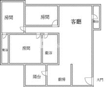 頭份大方3樓平車美廈房屋室內格局與周邊環境