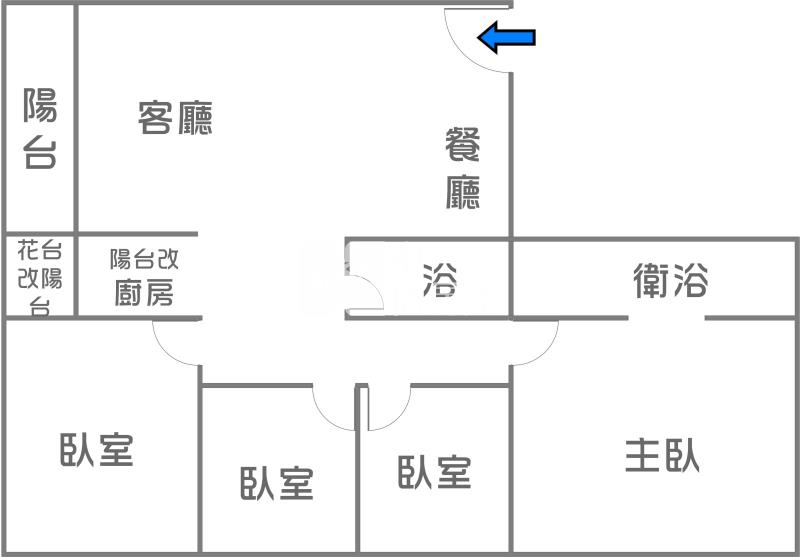 中央公園時尚溫馨四房房屋室內格局與周邊環境