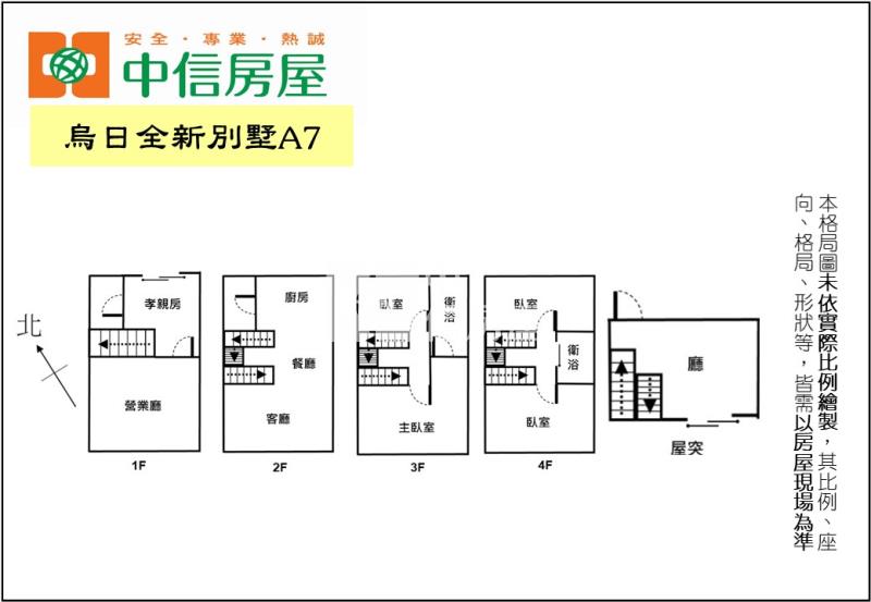 烏日全新別墅A7房屋室內格局與周邊環境