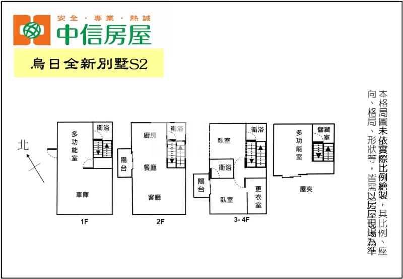 烏日全新店墅S2房屋室內格局與周邊環境