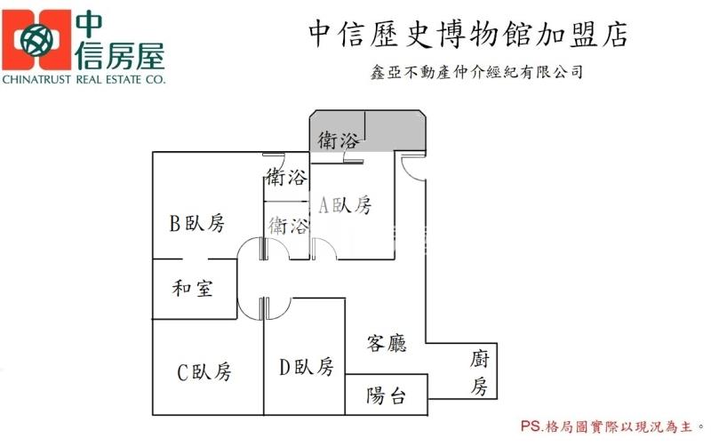 陽明商圈四房平車房屋室內格局與周邊環境