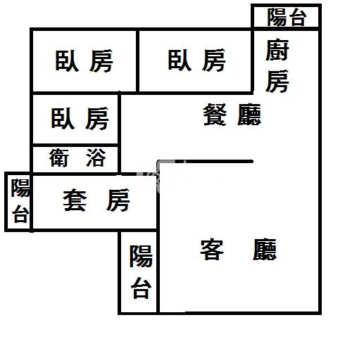 玉山路健身4房房屋室內格局與周邊環境