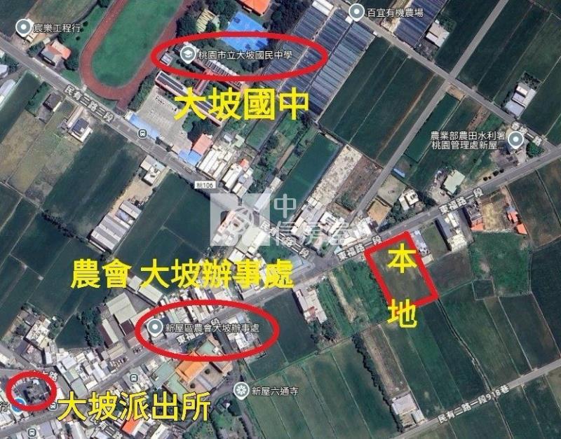 N291-桃園新屋臨路方正農地房屋室內格局與周邊環境