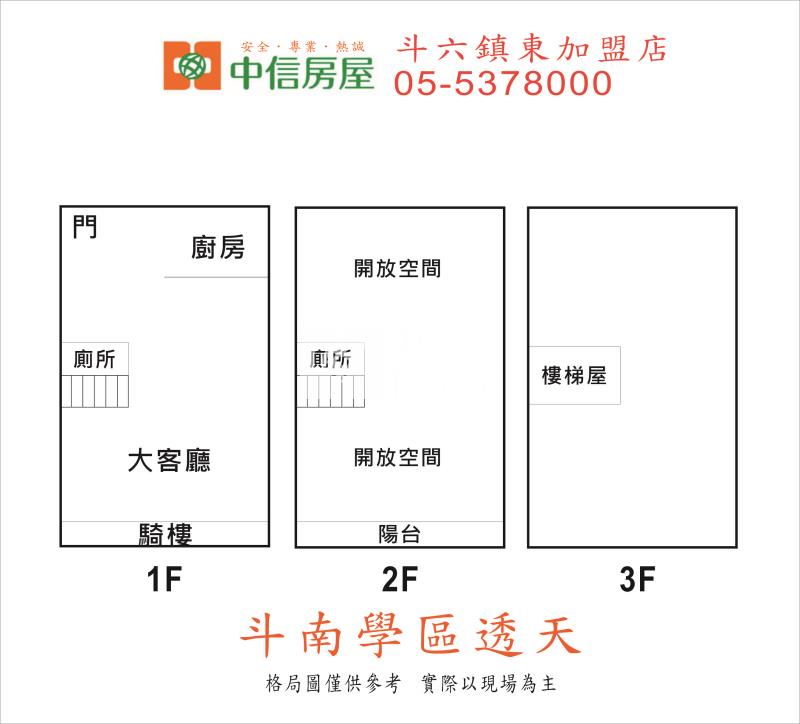 斗南學區透天房屋室內格局與周邊環境