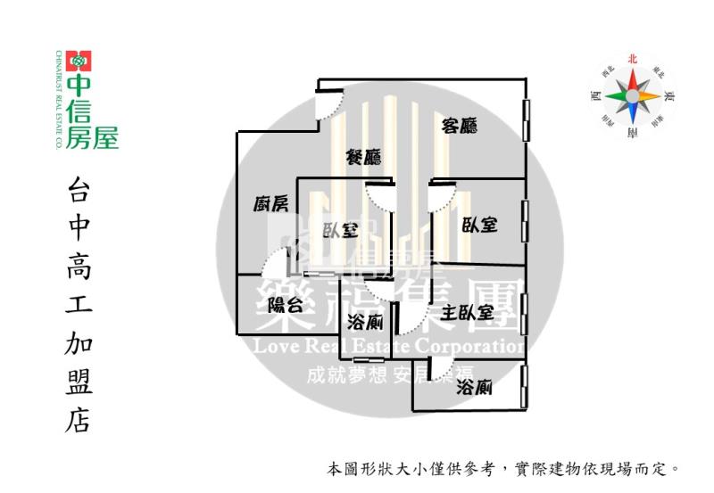 文心大慶百萬裝潢三房平車視野戶房屋室內格局與周邊環境