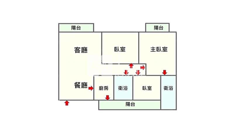 市中心10年三房平車房屋室內格局與周邊環境