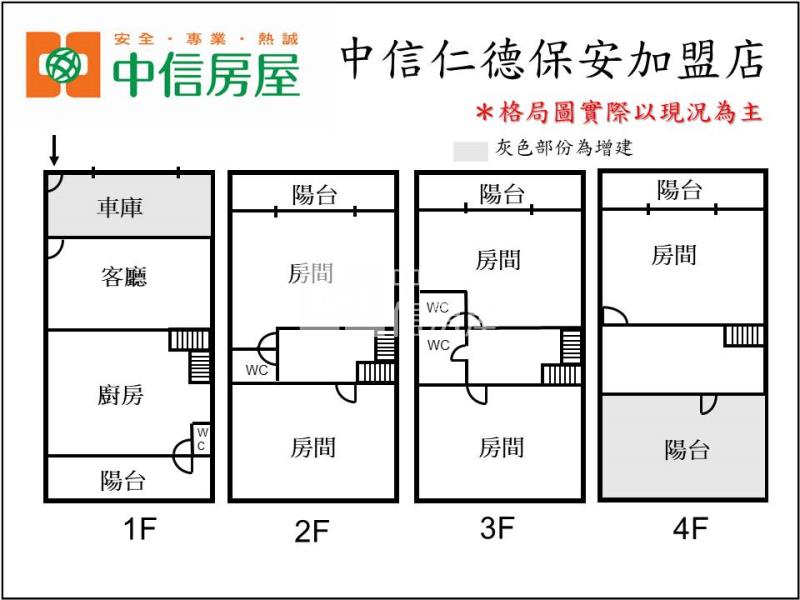 仁德質感宅邸車墅房屋室內格局與周邊環境