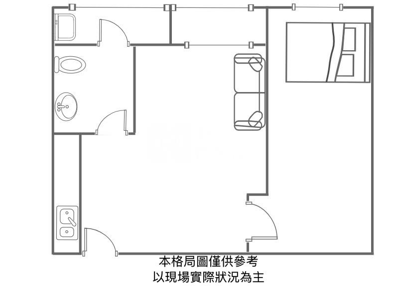 中原商圈電梯大套房【有陽台】房屋室內格局與周邊環境