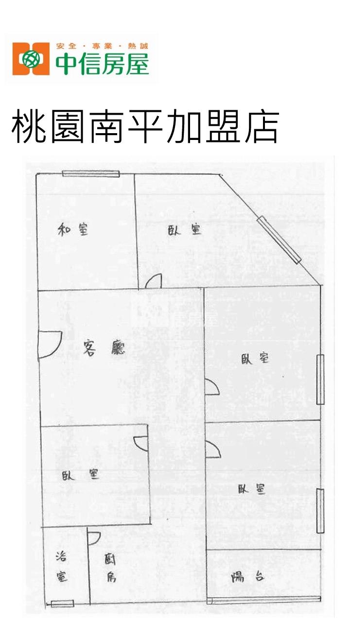 中壢運動園區低總價四房房屋室內格局與周邊環境