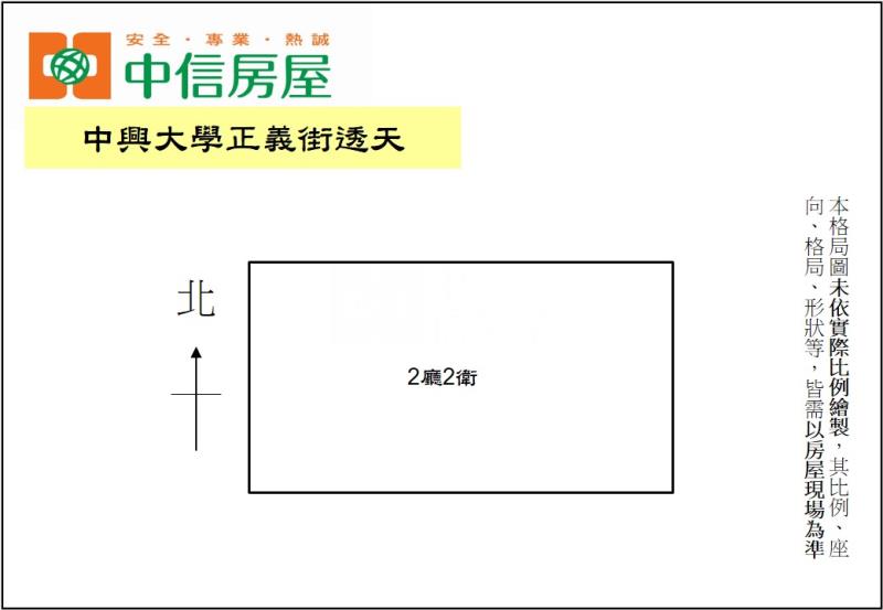 中興大學正義街透天房屋室內格局與周邊環境