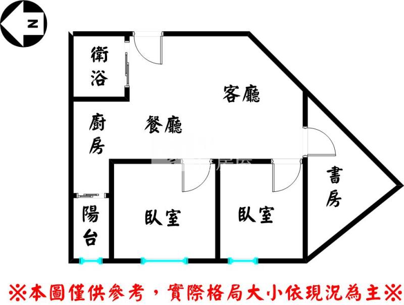 世華金融大樓2+1房房屋室內格局與周邊環境