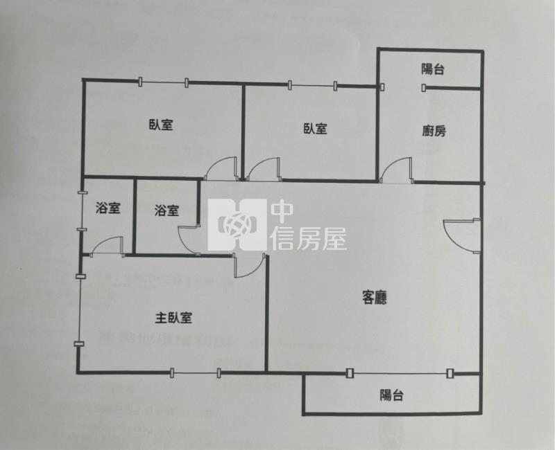 (專)龍安中平商圈大三房車房屋室內格局與周邊環境