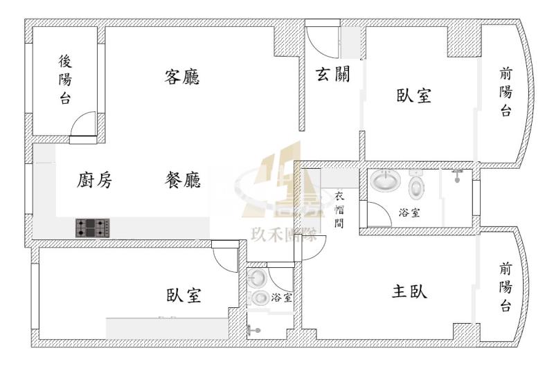 【玖禾】A17精裝潢大三房車房屋室內格局與周邊環境