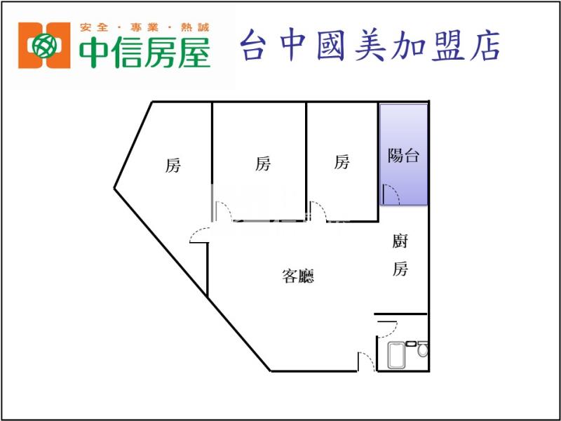 教育大學便宜小3房房屋室內格局與周邊環境